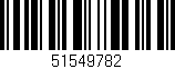 Código de barras (EAN, GTIN, SKU, ISBN): '51549782'