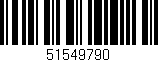 Código de barras (EAN, GTIN, SKU, ISBN): '51549790'