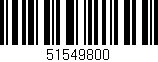 Código de barras (EAN, GTIN, SKU, ISBN): '51549800'