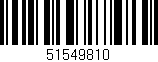 Código de barras (EAN, GTIN, SKU, ISBN): '51549810'