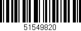 Código de barras (EAN, GTIN, SKU, ISBN): '51549820'