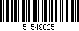 Código de barras (EAN, GTIN, SKU, ISBN): '51549825'