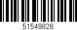 Código de barras (EAN, GTIN, SKU, ISBN): '51549826'