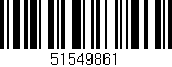 Código de barras (EAN, GTIN, SKU, ISBN): '51549861'