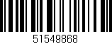 Código de barras (EAN, GTIN, SKU, ISBN): '51549868'