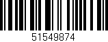 Código de barras (EAN, GTIN, SKU, ISBN): '51549874'