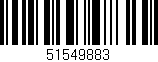 Código de barras (EAN, GTIN, SKU, ISBN): '51549883'