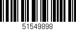 Código de barras (EAN, GTIN, SKU, ISBN): '51549898'