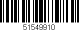 Código de barras (EAN, GTIN, SKU, ISBN): '51549910'