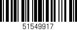 Código de barras (EAN, GTIN, SKU, ISBN): '51549917'