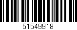 Código de barras (EAN, GTIN, SKU, ISBN): '51549918'