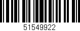 Código de barras (EAN, GTIN, SKU, ISBN): '51549922'