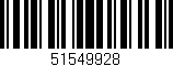 Código de barras (EAN, GTIN, SKU, ISBN): '51549928'