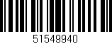 Código de barras (EAN, GTIN, SKU, ISBN): '51549940'