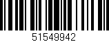 Código de barras (EAN, GTIN, SKU, ISBN): '51549942'