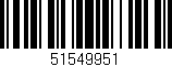 Código de barras (EAN, GTIN, SKU, ISBN): '51549951'