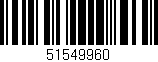 Código de barras (EAN, GTIN, SKU, ISBN): '51549960'