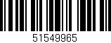 Código de barras (EAN, GTIN, SKU, ISBN): '51549965'