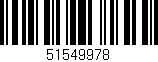 Código de barras (EAN, GTIN, SKU, ISBN): '51549978'