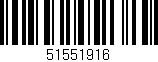 Código de barras (EAN, GTIN, SKU, ISBN): '51551916'