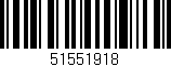 Código de barras (EAN, GTIN, SKU, ISBN): '51551918'