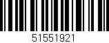 Código de barras (EAN, GTIN, SKU, ISBN): '51551921'