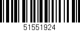 Código de barras (EAN, GTIN, SKU, ISBN): '51551924'