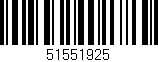 Código de barras (EAN, GTIN, SKU, ISBN): '51551925'