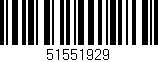 Código de barras (EAN, GTIN, SKU, ISBN): '51551929'