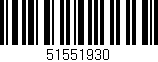 Código de barras (EAN, GTIN, SKU, ISBN): '51551930'