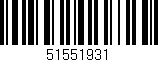 Código de barras (EAN, GTIN, SKU, ISBN): '51551931'