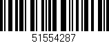 Código de barras (EAN, GTIN, SKU, ISBN): '51554287'