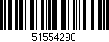 Código de barras (EAN, GTIN, SKU, ISBN): '51554298'