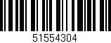 Código de barras (EAN, GTIN, SKU, ISBN): '51554304'