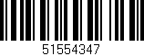 Código de barras (EAN, GTIN, SKU, ISBN): '51554347'