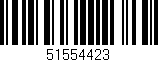 Código de barras (EAN, GTIN, SKU, ISBN): '51554423'