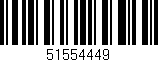 Código de barras (EAN, GTIN, SKU, ISBN): '51554449'