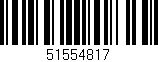Código de barras (EAN, GTIN, SKU, ISBN): '51554817'