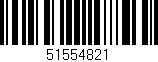 Código de barras (EAN, GTIN, SKU, ISBN): '51554821'