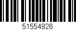 Código de barras (EAN, GTIN, SKU, ISBN): '51554826'