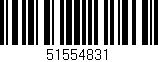 Código de barras (EAN, GTIN, SKU, ISBN): '51554831'