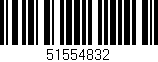 Código de barras (EAN, GTIN, SKU, ISBN): '51554832'
