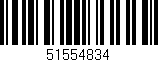 Código de barras (EAN, GTIN, SKU, ISBN): '51554834'