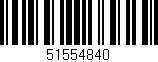 Código de barras (EAN, GTIN, SKU, ISBN): '51554840'