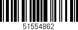 Código de barras (EAN, GTIN, SKU, ISBN): '51554862'