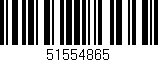 Código de barras (EAN, GTIN, SKU, ISBN): '51554865'