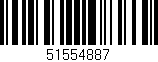 Código de barras (EAN, GTIN, SKU, ISBN): '51554887'