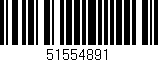 Código de barras (EAN, GTIN, SKU, ISBN): '51554891'