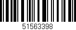 Código de barras (EAN, GTIN, SKU, ISBN): '51563398'