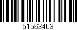 Código de barras (EAN, GTIN, SKU, ISBN): '51563403'